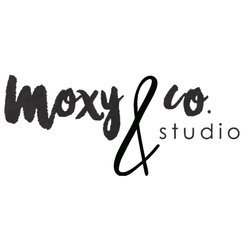 Moxy & Co Studio logo in stylized font